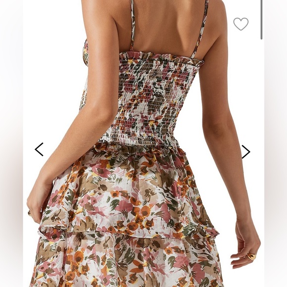 XS Mini Ruffle Cutout Dress - Picture 3 of 7